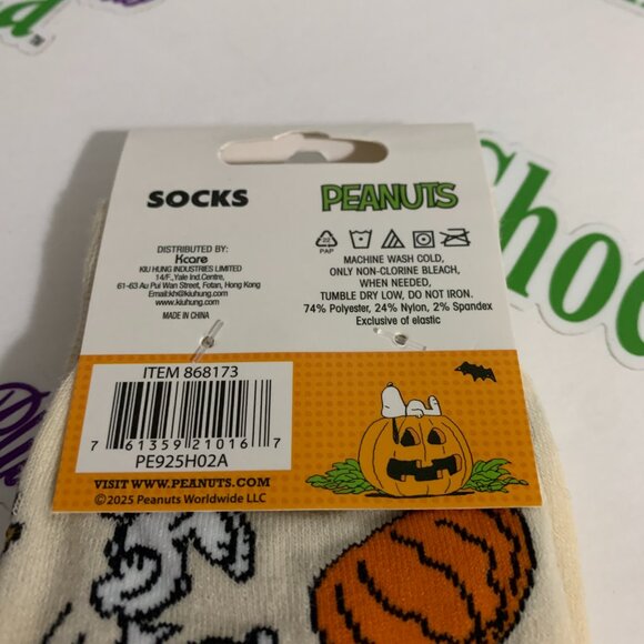Peanuts Socks Crew Thanksgivings Halloween Snoopy Woodstock Mens Womens 3 - 10 - Picture 6 of 6